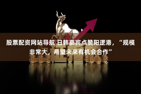 股票配资网站导航 日韩嘉宾点赞阳逻港，“规模非常大，希望未来有机会合作”